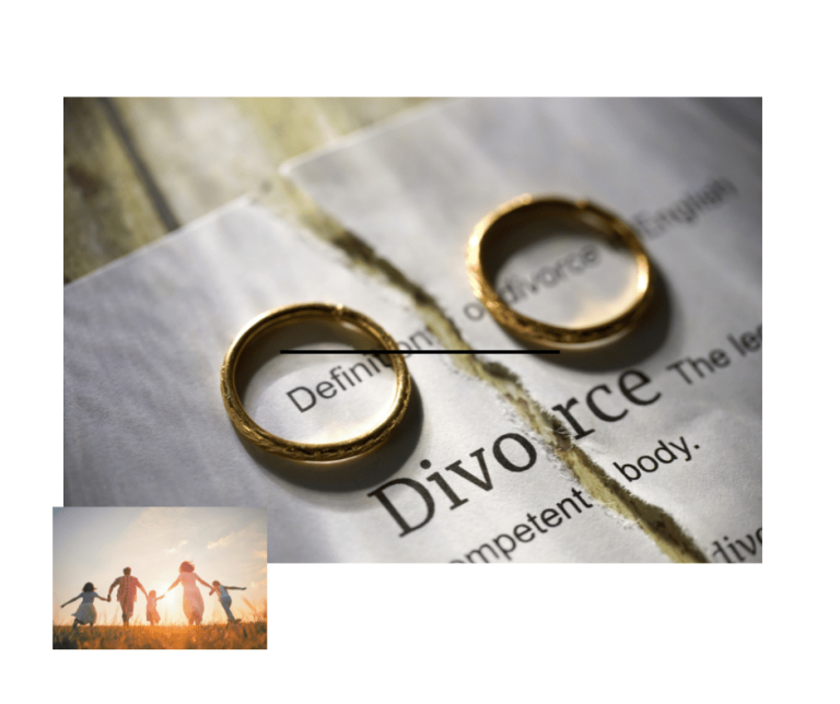 Good Divorce Week 2025 – divorce rings on legal document symbolising respectful and fair separation, Fard Solicitors family law team Surrey and London
